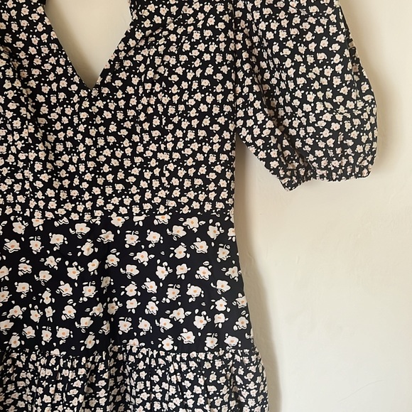 French Connection Aura Ditsy Floral Poplin Minidress - Picture 5 of 5